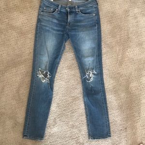 Rag and Bone distressed skinny jeans